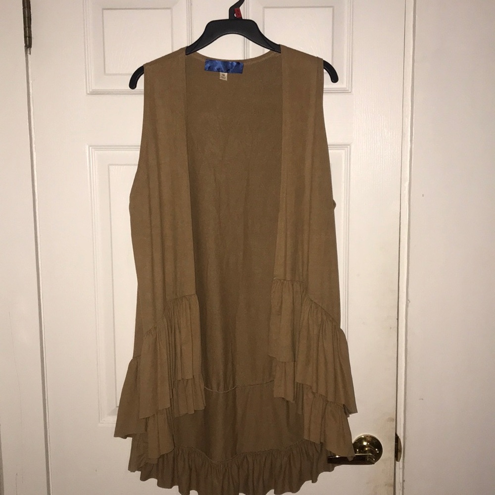 Suede vest